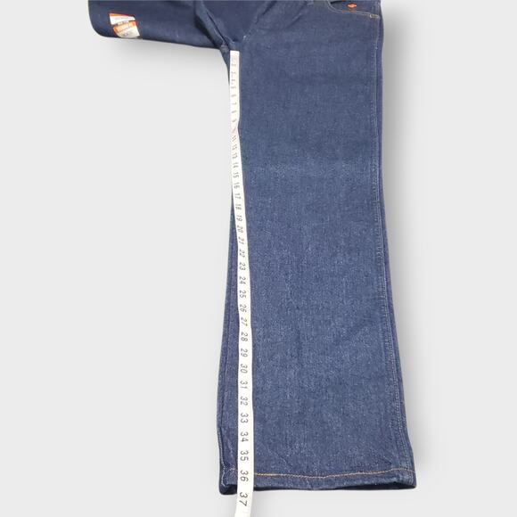 Wrangler 13 Original Flame Resistant Jeans Dark Wash Workwear Mens Sz 30x36 NWT - Picture 12 of 13